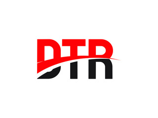 DTR Letter Initial Logo Design Vector Illustration