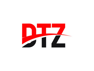 Fototapeta premium DTZ Letter Initial Logo Design Vector Illustration