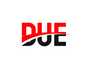 DUE Letter Initial Logo Design Vector Illustration