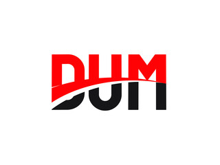 DUM Letter Initial Logo Design Vector Illustration