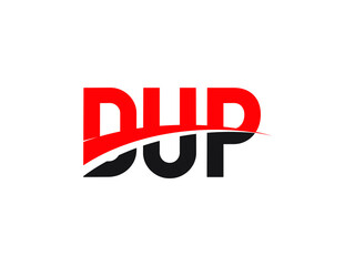 DUP Letter Initial Logo Design Vector Illustration