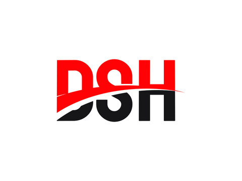 DSH Letter Initial Logo Design Vector Illustration