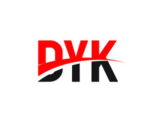 DYK Letter Initial Logo Design Vector Illustration