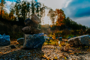 karelia autumn russia forest woods