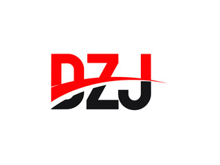 DZJ Letter Initial Logo Design Vector Illustration