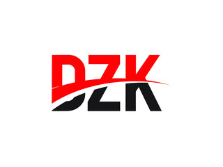 DZK Letter Initial Logo Design Vector Illustration