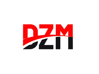 DZM Letter Initial Logo Design Vector Illustration