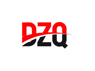 DZQ Letter Initial Logo Design Vector Illustration