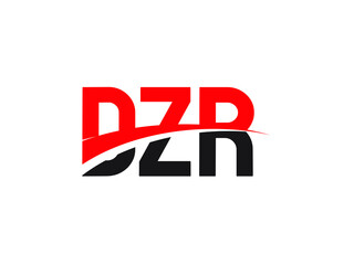 DZR Letter Initial Logo Design Vector Illustration