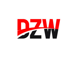 DZW Letter Initial Logo Design Vector Illustration