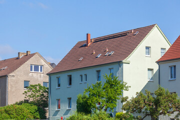 Modernes Wohngebäude, Mehrfamilienhaus,  Bergen, Insel Rügen, Mecklenburg-Vorpommern, Deutschland, Europa