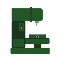 Vector illustration of milling machine
