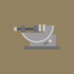 Vector illustration of precision sine bar vice