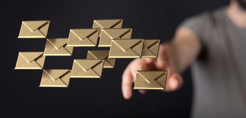 Network Communications with email symbol.