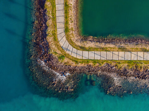 Beautiful, turquoise Paragon Beach, Nha Trang Vietnam