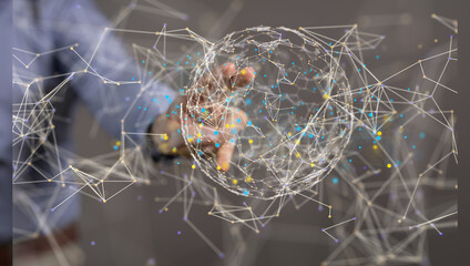 conference Digital Network and data concept 3d
