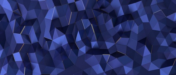 Obraz premium Modern abstract blue transparent crystal pattern background template