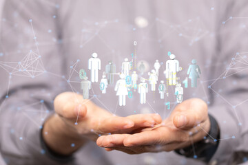 Abstract technology group and data