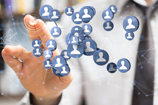 Abstract network of physical devices on the Internet using a network connection with statistics numbers 3d illustration