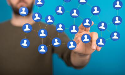 people network structure HR - Human resources management and recruitment