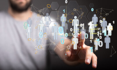 Unity group and teamwork concept