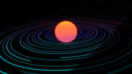 saturn planets in deep space with rings and moons surrounded. isolated with clipping path on white   © Vladyslav