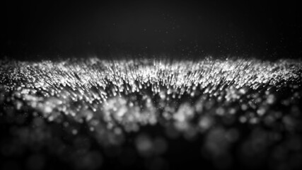 Abstract digital particle wave and light abstract background, animation cyber or technology background.	
