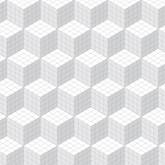 Abstract seamless cubes background