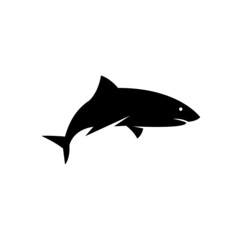 Obraz premium Illustration vector graphic template of shark silhouette logo