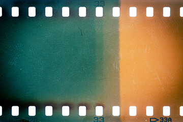 Dusty and grungy 35mm film texture or surface