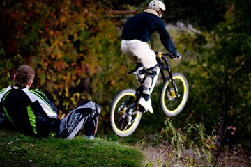 Naklejka premium mountain bike rider