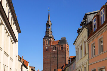 Obraz premium Sankt Stephan church in the old town of Tangermuende, Saxony Anhalt - Germany