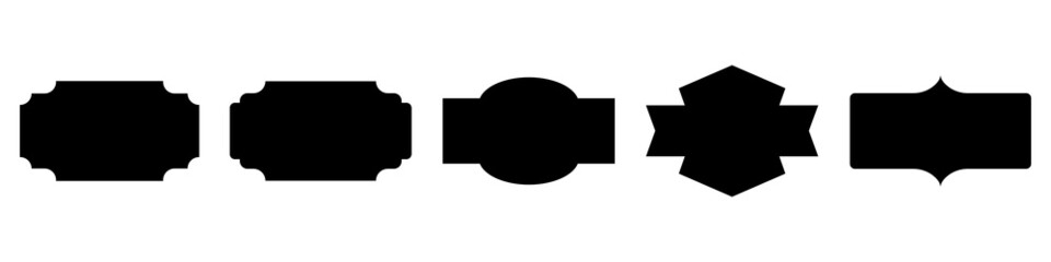 Set of simple decorative frames