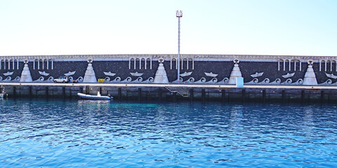 Port and beach of La Restniga, El Hierro, Santa Cruz de Tenerife, Canary Islands, Spain, Europe
