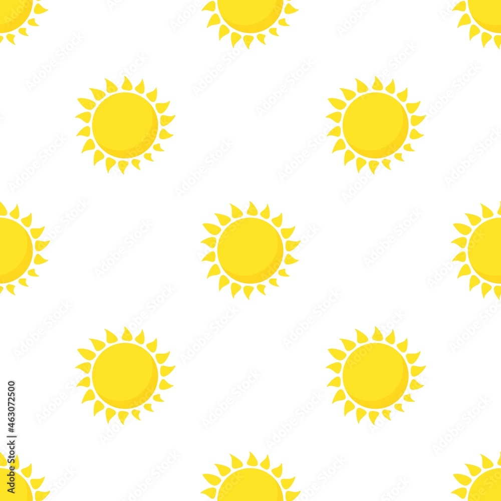 Sticker hot sun pattern seamless background texture repeat wallpaper geometric vector