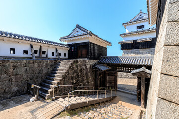 Fototapeta na wymiar 秋の松山城　愛媛県松山市　Matsuyama Castle in autumn Ehime-ken Matsuyama city