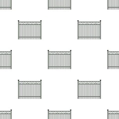 Park fence pattern seamless background texture repeat wallpaper geometric vector