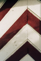 Patterns of a traditional door of Norwegian storehouse called 