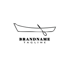 boat logo cartoon icon design template black isolated vector cute