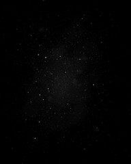 falling snowflakes on black overlay particles