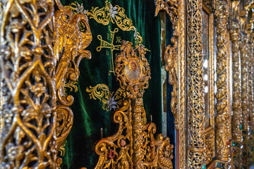 the main iconostasis of St. Lazarus Cathedral in Larnaca, Cyprus