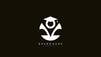 Education Logo Design. People Learning Editable. Creative vector based icon template.