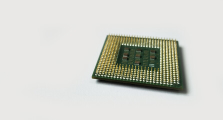 cpu processor chip of computer isolated