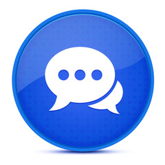 Obraz premium Download aesthetic glossy blue round button abstract