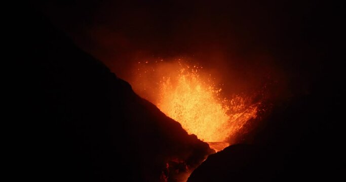 Cumbre Vieja volcanic eruption in La Palma Canary Islands 2021