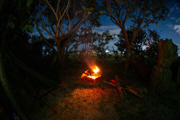 焚き火