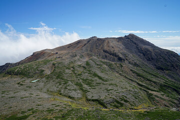 mountain landscape with clouds(御嶽山)