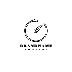 speedometer logo icon design template vector illustration