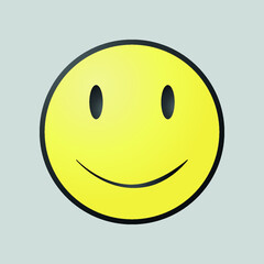 Fototapeta premium happy smiley emoticon face vector illustration