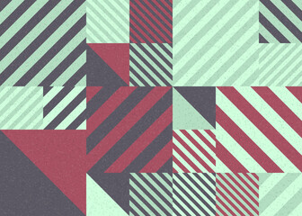 Fototapeta premium Abstract Geometric Pattern generative computational art illustration